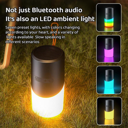 Bluetooth Speaker with LED Mood Lighting – 360° Sound & Light.