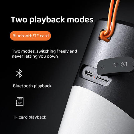 Bluetooth Speaker with LED Mood Lighting – 360° Sound & Light.