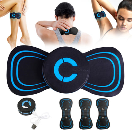 Portable Mini Massage Patch - 6 Modes - Smart EMS Massage & Heating.