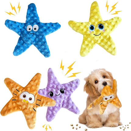 Unfilled dog toy - squeaky - small to medium dogs - 4 pcs.