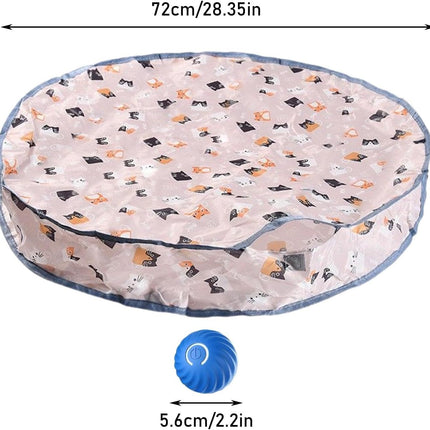 Play mat - Educational cat toy - USB automatic cat toy with three settings - 1 item.