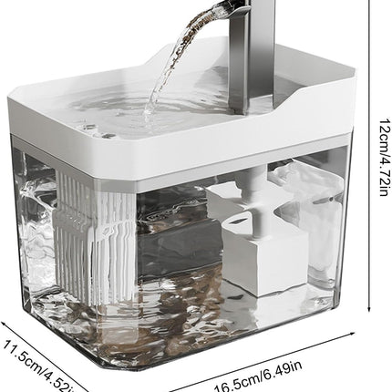 Pet Drinking Fountain - Large Capacity - Removable - 1pc.