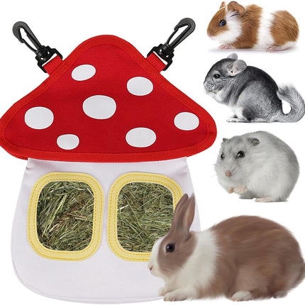 Guinea Pig Hay Bag - Mushroom Shaped - Oxford Cloth - Hanging - 1pc.