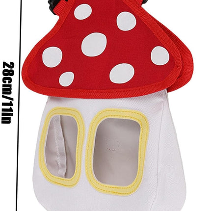Guinea Pig Hay Bag - Mushroom Shaped - Oxford Cloth - Hanging - 1pc.