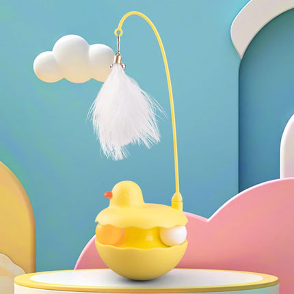 Cat Teaser - Interactive Cat Toy - Removable - Yellow - 1pc.