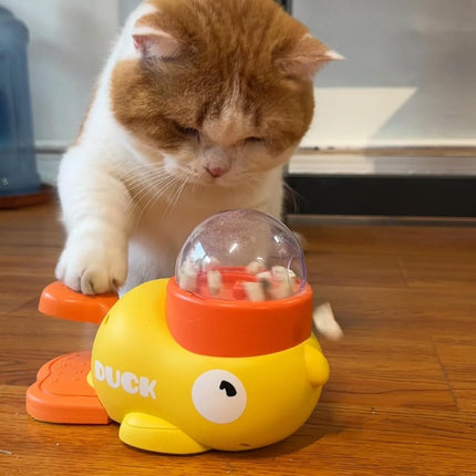 Pet Feeder - Toy - Automatic - Yellow Duck - 1st.