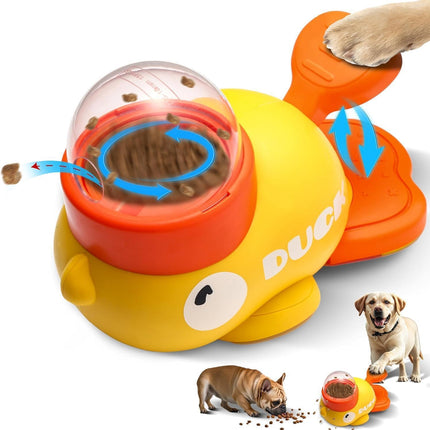 Pet Feeder - Toy - Automatic - Yellow Duck - 1st.