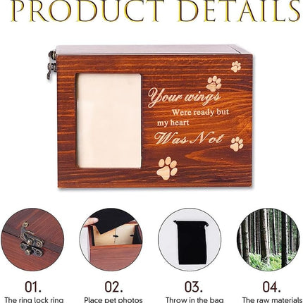 Pet Urn - Keepsake - Wooden Frame - 1pc.