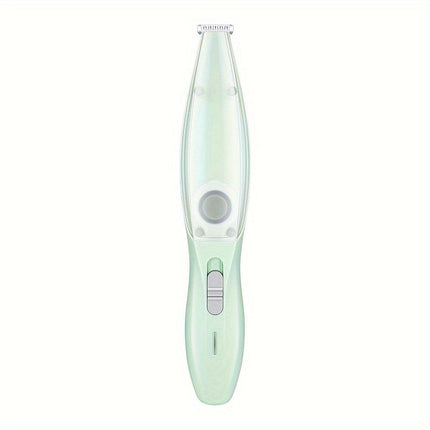 Small Animal Hair Trimmer-Hair Suction Cup-Rechargeable-Quiet-Green-1st.