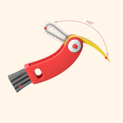 Bottle brush - bottle brush - cleaning brush - 3-in-1 cup lid brush - crevice groove cleaning - 1 pack.