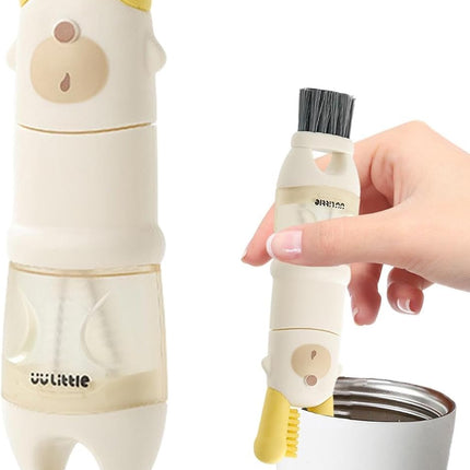 Bottle brush - bottle brush - cleaning brush - 5-in-1 brush head and bottle brush - multifunctional tool for cleaning water bottles.