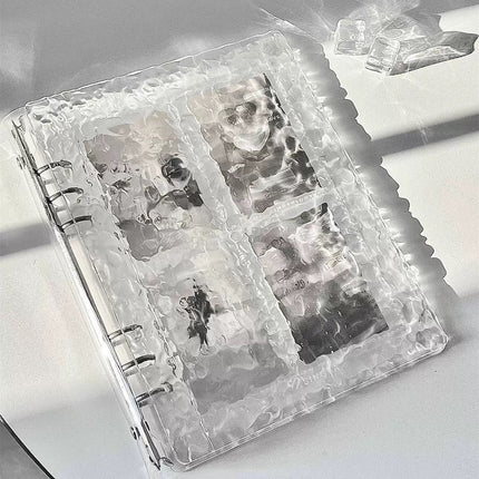 Photo Album - Contains 40 Transparent Pages - Ribbed Acrylic - 1 Pack.