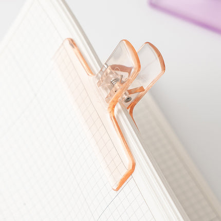 Clips - Mounting material - Colored acrylic - Office & Study - 12 pieces.
