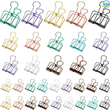 Ring binders - Hollow metal - 49/32/20 mm - Colored rings - 33 pieces.