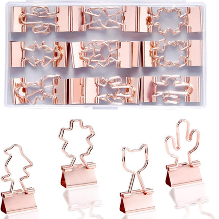 Ring binder - Suitable for office and school - Multifunctional - Rose gold - 24 pieces.