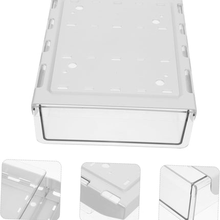 Under Desk Storage Box - Hidden Drawer - No Punching - Large Capacity - 1 Pack.