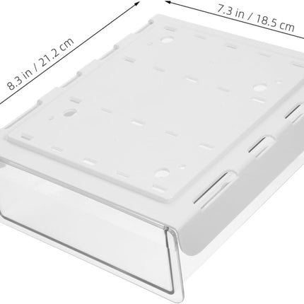 Under Desk Storage Box - Hidden Drawer - No Punching - Large Capacity - 1 Pack.