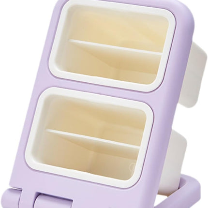 Storage Box - Fun Desk Decorations - Plastic Storage Bucket - Purple - 1 Pack.