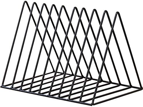 Bookends - Metal Stand - Folder - Black 9-Grid - 1 Pack.