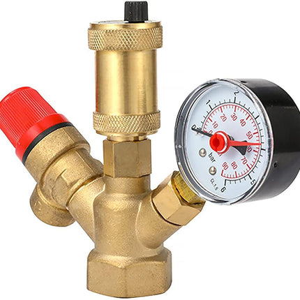 Water pressure regulator DN25 Pressure regulator Brass boiler valve set.