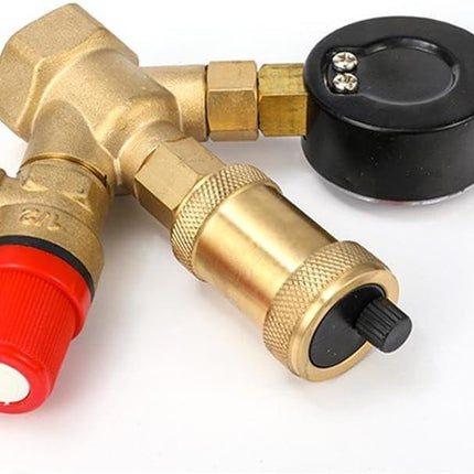 Water pressure regulator DN25 Pressure regulator Brass boiler valve set.