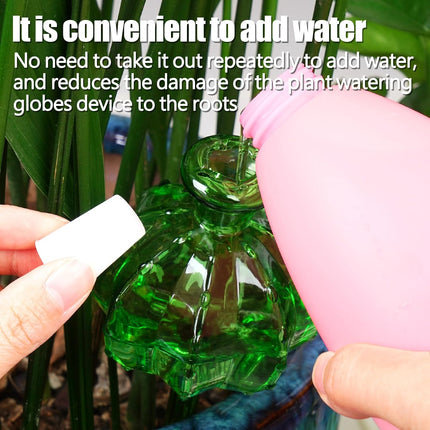 Self-watering planter. Watering devices for plants. Watering bulbs for plants. 4 plant watering bulbs. Green, cactus-shaped, self-watering bulbs, medium-sized. Gifts for plant lovers..