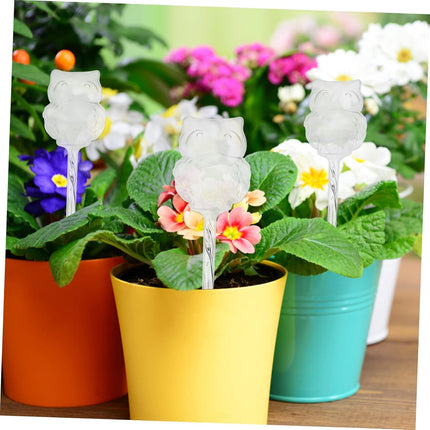 Automatic watering devices for indoor houseplants, live plants, watering spikes, glass watering balls, plastic flower pot, automatic watering devices for plants, travel PVC, The Lazy Flowers.