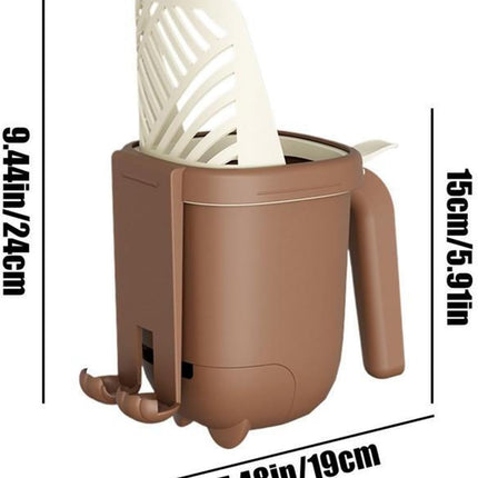 Cat Litter Scoop - Large Capacity - Cat Litter Scoop and Cat Poop Box 2-in-1 - Cleaning Tool - 1 Pack.