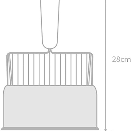 Cat Litter Scoop - Metal Scoop for Large Cats - with Foot - Living Room - Blue - 1 Pack.