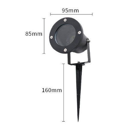 LED 5W Outdoor Spotlight Flag Lamp White Waterproof Landscape Spotlights Plug-in Christmas Spotlights for Garden House Tree Decoration Lighting.
