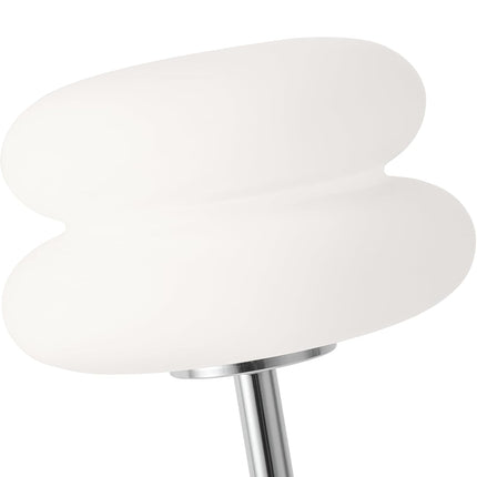 White mushroom lamp, mid-century modern bedside lamp, dimmable retro egg tart bedside lamps, atmospheric home lighting, cute bedroom and living room lamps (no glass).