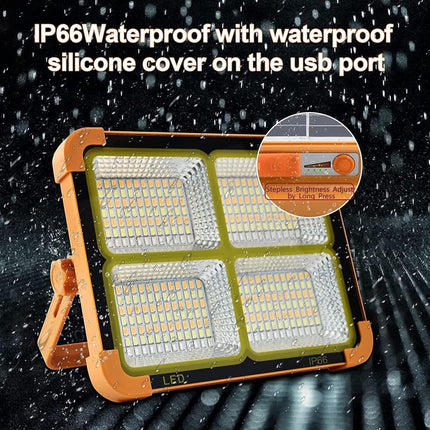 Solar Powered Outdoor Lamp - Portable - USB Rechargeable - Multifunctional - 1 Pack.