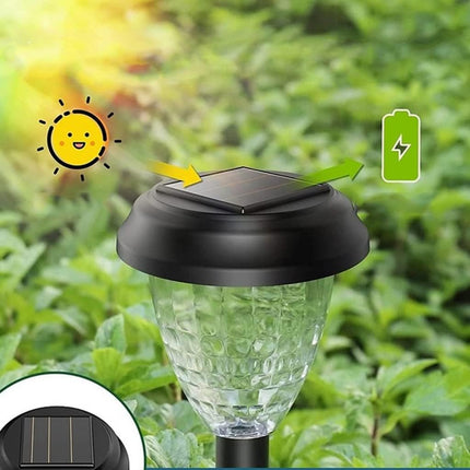 Solar Powered Outdoor Lamp - Waterproof - LED Ground Lamp - 1 Pack.