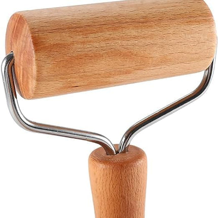 Beech Rolling Pin Double-Sided Wooden Flour Dumpling Wrapper Roller Rolling Pin Hand-Held Baking Tools / 117.