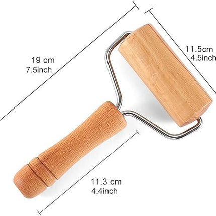 Beech Rolling Pin Double-Sided Wooden Flour Dumpling Wrapper Roller Rolling Pin Hand-Held Baking Tools / 117.