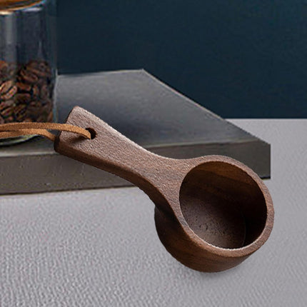 Wooden Coffee Measure Cup - Coffee Measuring Cup, Wooden Coffee Tools, Wooden Coffee Measure Cup | Natural Wooden Coffee Measure Cup, Luxury Spoon Tool with Long Handle, AC.
