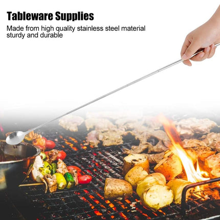 Long spoon, telescopic stainless steel spoon for tableware.