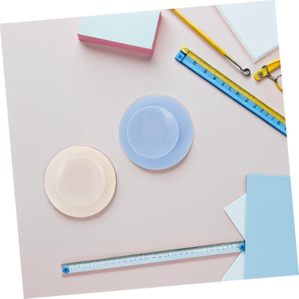 Ciieeo 8 Pieces Suction Cups for Tableware Double-Sided Suction Cups Non-Slip Silicone Suction Cups Mounting Mats for Tableware for Plate, Bowl, Dish, Mug.