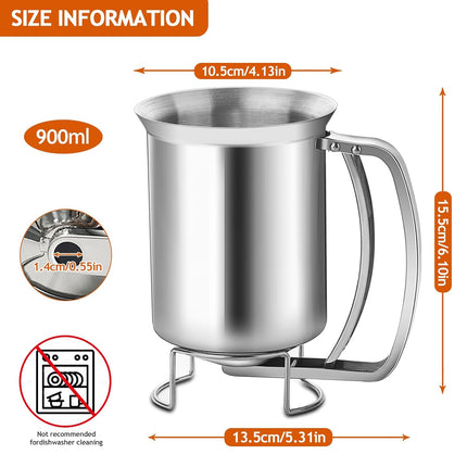 Batter Pourer - 900 ml With Squeeze Lever - Kitchen Aid For Cake And Pie.