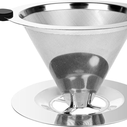 Coffee Filter - Reusable Stainless Steel Filter - Paper-Free - For Manual Coffee.