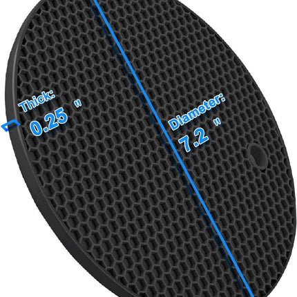 Trivets - Set of 4 - Thick Silicone - Protects Tabletops.