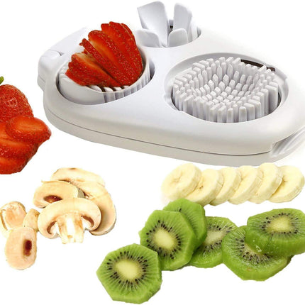 Egg Slicer - 3-in-1 Stainless Steel Slicer - For Eggs and Mushrooms - Precision Cutting Tool - Kitchen Aid.