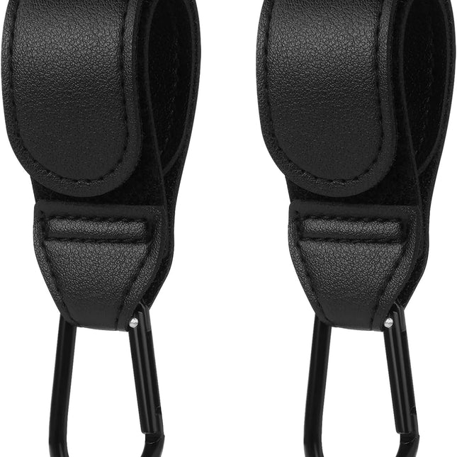 Walking Hooks - 2 Pieces Universal Carabiners - For Shopping Bags and Bags - Suitable for Strollers and Buggies.