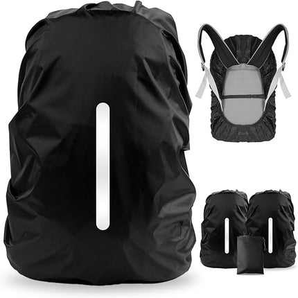 Backpack Cover - Waterproof and Reflective Protection - For Cycling and Hiking - 35 Liters.