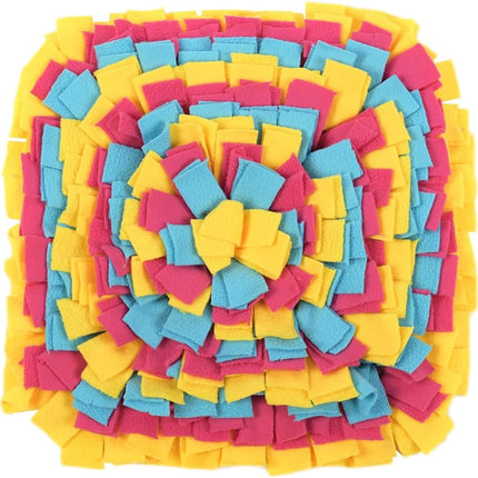 Snuffle Mat - For Dogs and Cats - Large Size - Stimulates Natural Foraging Behavior - Slow Food Intake.