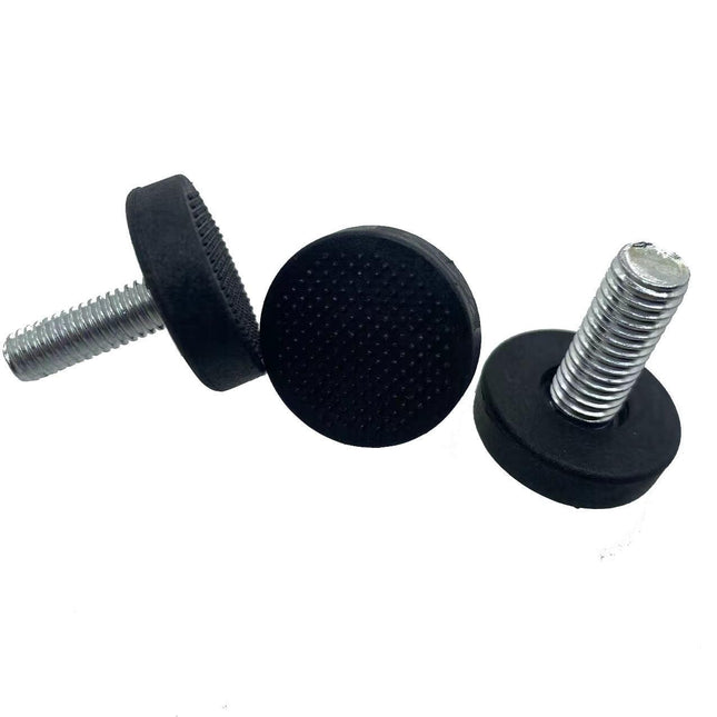 24 Pieces 1/4"-20 Thread Furniture Feet, Black Adjustable Table Leg Leveling Feet, Screw-On Leveling Feet, Leveling Feet Accessories, Table/Chair/Furniture Feet Leveling Feet for School, Bar.