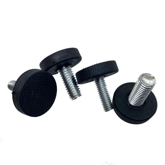 24 Pieces 1/4"-20 Thread Furniture Feet, Black Adjustable Table Leg Leveling Feet, Screw-On Leveling Feet, Leveling Feet Accessories, Table/Chair/Furniture Feet Leveling Feet for School, Bar.