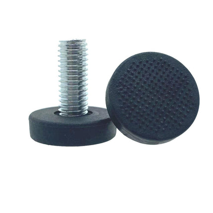 24 Pieces 1/4"-20 Thread Furniture Feet, Black Adjustable Table Leg Leveling Feet, Screw-On Leveling Feet, Leveling Feet Accessories, Table/Chair/Furniture Feet Leveling Feet for School, Bar.