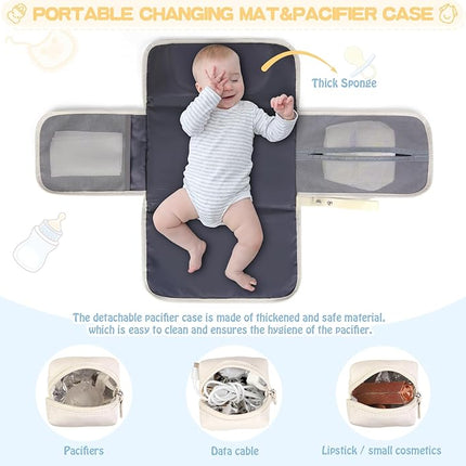 Baby Storage Bag - With Changing Mat - Multiple Storage Compartments - Suitable for Daily Use.