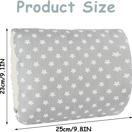 Nursing Pillow - For Breast and Bottle Feeding - Adjustable Height - Suitable for Crib and Bed - Washable Cover - 100% Cotton - Universal Size.